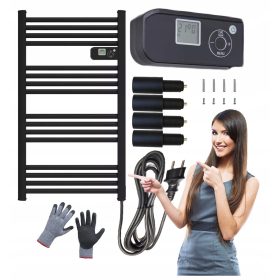   Električni grelnik z lestvenim termostatom 500W LCD za popolno udobje v vaši kopalnici. Ta sodoben grelnik omogoča hitro sušenje perila in ogrevanje prostora, pri čemer lahko prilagajate moč delovanja