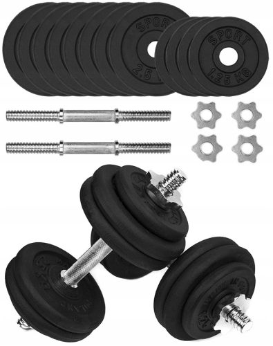 Nastavljive železne uteži 2x15kg Set plošč 30kg