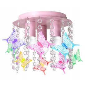 Otroška stropna svetilka Elza - Metuljčki 3-točkovna