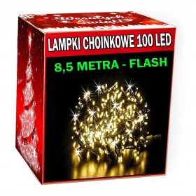   LUČKE ZA ZUNANJO BOŽIČNO JELKO 100LED BLISKAVICA 8,5 METROV