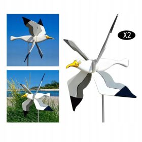 Funny Windmill Seagull Garden Decoration