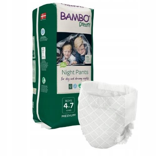 Bambo Dreamy Nočne Hlačne Plenice Fantki 4-7 let (M 15-35kg)