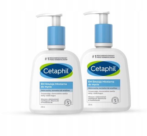 Cetaphil EM Micelarna emulzija za čiščenje obraza, duopak 236 ml