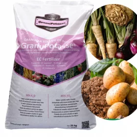   Gnojilo Kalijev sulfat granulat BELGIJA 25kg ZA RASTLINE OBČUTLJIVE NA KLOR