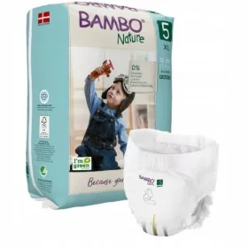Plenice Narava Bambo Velikost 5 (XL 12-18kg) 19 kosov