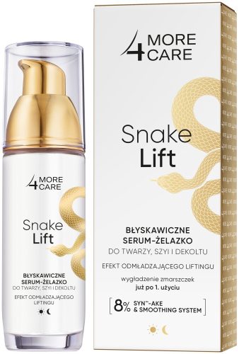 More4Care Snake Lift Instant serum z železom za obraz, vrat in dekolte 35 ml