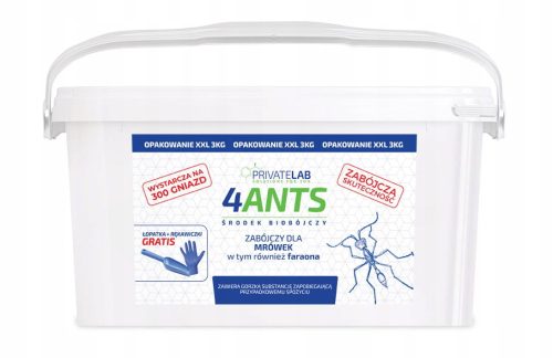 Strup za mravlje, močno delujoč prah za zatiranje mravelj 4Ants 1kg