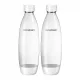  Steklenice SodaStream Fuse za karbonator, bele, 1L, 2 kosa