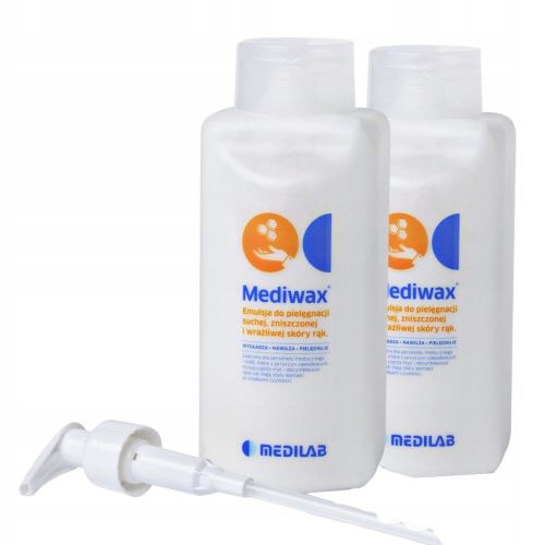 Vlažilna krema za roke MediWax z dozirnikom, 2x 500ml - Idealno za medicinsko osebje