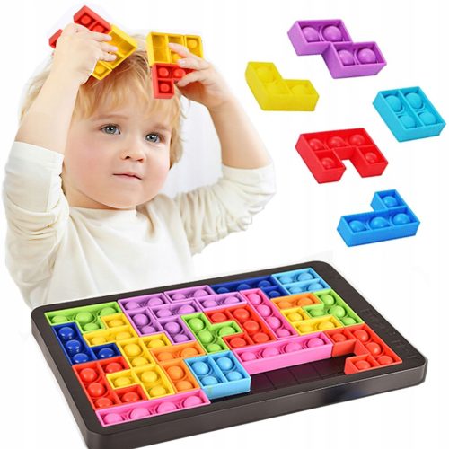 IGRAČKA TETRIS POP IT BUBBLES 3V1 PUZZLA