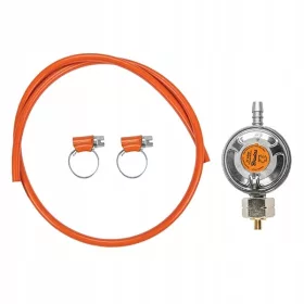    Regulator za žar Teesa 37 mbar + cev 1 m + sponke | Komplet za 11 kg PB steklenico