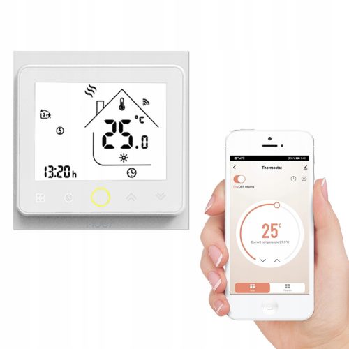 MOES BHT-002-GALZ-WHITE pametni termostat za vodno talno ogrevanje