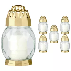 Zlate sveče Bolsius 2D Diamond, 6 kosov