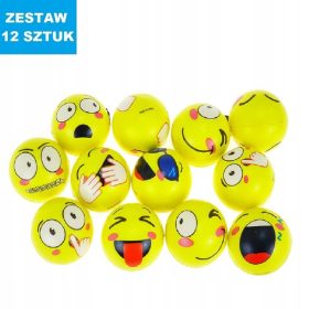   Antistresna žoga za sprostitev "Emotki -3" - 12 kosov
