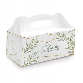   Papirnata škatla za torto 10 kosov - Elegantno darilo!

Eleganten papirnati zaboj za torto z resničnim zlatenjem, primeren za različne priložnosti, kot so poroka, krst, rojstni dan, obletnica, prva ob