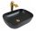 Pravokotni umivalnik Estiva ALIA Black Matt 44,5 cm