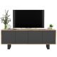 TV Loft APOLLO 2, Moderna TV omara v grafitni MAT barvi, 150 cm