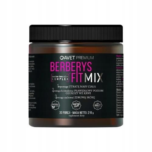 Avet Pharma Naravno dopolnilo Berberys Fit Mix v prahu 216 g