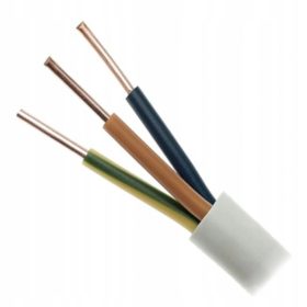   Okrogli električni kabel, instalacija YDY Elektrokabel 3 x 2,5