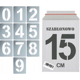   Set šablon za slikanje za večkratno uporabo Številke 15 cm