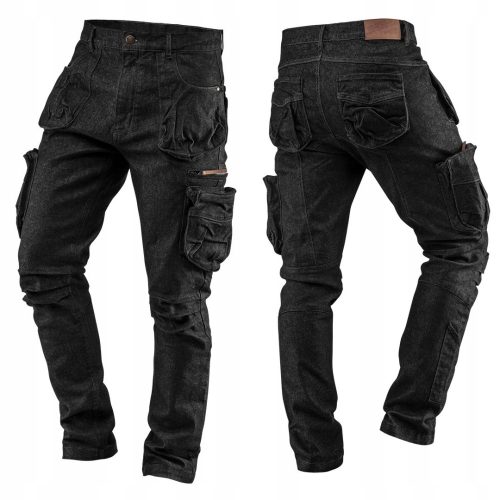 NEO Tools profesionalne delovne hlače DENIM 81-233-M črne velikost M