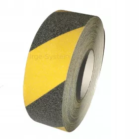 Trak za proti zdrsu v rumeno-črni barvi 50mm x 18mm
