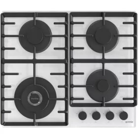    Plinska kuhalna plošča Gorenje GTW642SYW, belo steklo, 60 cm