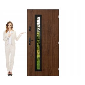 Vrhunska črna zunanja vrata Taur 90 cm