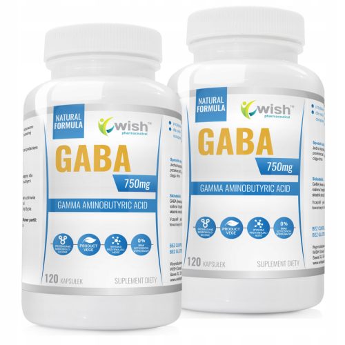 GABA Gamma Aminobutyric Acid 750mg - Visokodozirani vegetarijanski dodatek