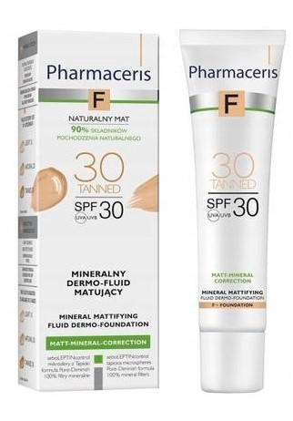 Pharmaceris F Mineralni Dermo-fluid za Matiranje, Odtenek Tanned 30