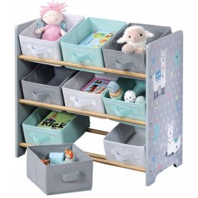 Organizator za igrače Kesper 66 x 30 x 59,5 cm sivi odtenki