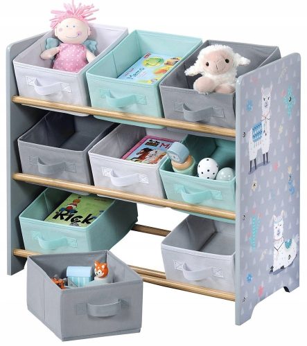 Organizator za igrače Kesper 66 x 30 x 59,5 cm sivi odtenki
