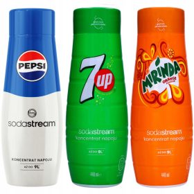 SodaStream Set za sirup 7Up Mirinda Pepsi 440ml x3