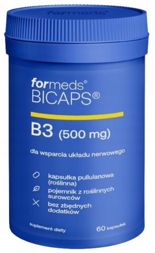 ForMeds BICAPS B3 - Vitaminsko dopolnilo z niacinom, 60 kapsul
