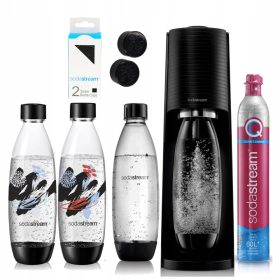 SodaStream Gazirnik Terra Črna + Steklenice