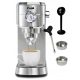 Yoer Lungo 1450 W portafilter espresso aparat, srebrno/siv