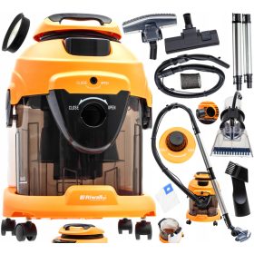 Riwall Pro Hartmann 2000 W Močan Pralni Sesalnik, Oranžen