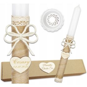 Krstna sveča Bursztyn za krst in obhajilo NLS