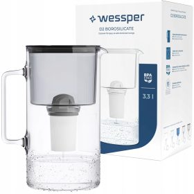  Wessper AquaClassic Crystalline filter vrč 2,5 l, črn