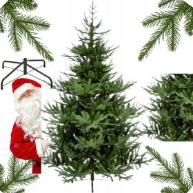   Luksuzno umetno božično drevo z naravnim videzom in gostoto 210cm + stojalo