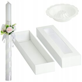 Okapnik za svečo za obhajilo in krst s škatlico