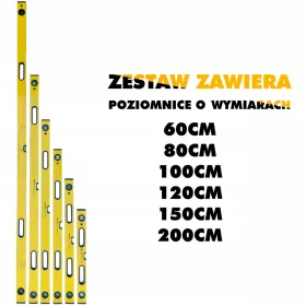 Set ALU vodnih tehtnic z ročaji Vorel 2 m