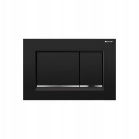 Gumb za splakovanje WC školjke Geberit Sigma, črna