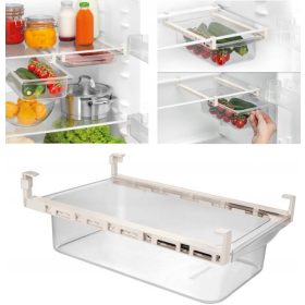   Slovenian Name: Tescoma predal za hladilnik, sprednja stran bela, dimenzije 29 x 19 x 6,8 cm