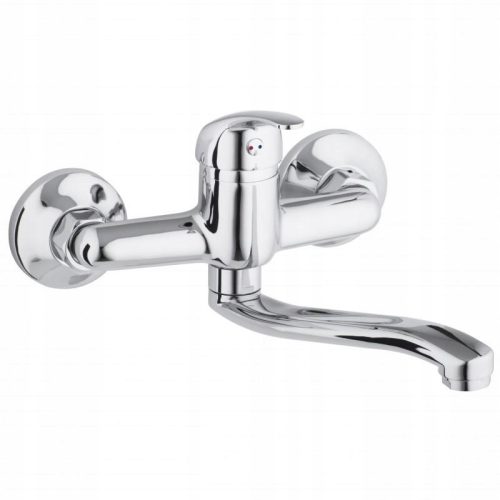 Srebrna stenska kuhinjska armatura Yoka Home FIZAR