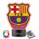 PLEXIDO večbarvna 3D LED nočna svetilka s podobo FC Barcelone
