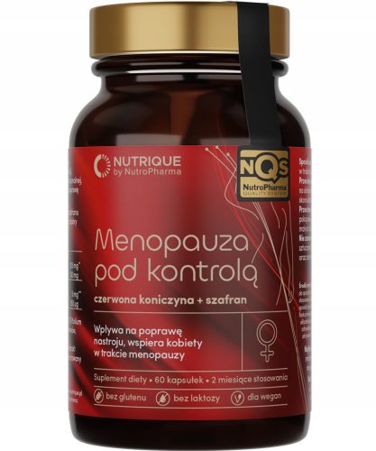 Nutrique Menopauza pod Kontrolo - Naravno Dopolnilo z Rdečo Deteljo in Žafranom