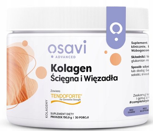 Kolagen za kite in vezi OSAVI, 150 g s TENDOFORTE® peptidi, brez okusa