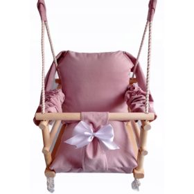 Gugalnik za otroke z vedrom Roza 33 x 25 x 33 cm