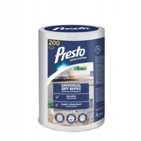 PRESTO Univerzalne suhe krpe ROLA 200 kos